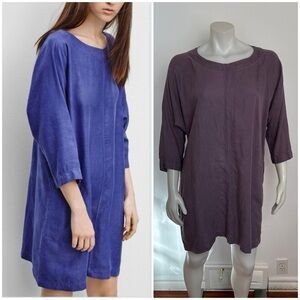 WILFRED - Dephine Tunic Shift Dress with pockets. Muted Plum. Medium P2P 25"